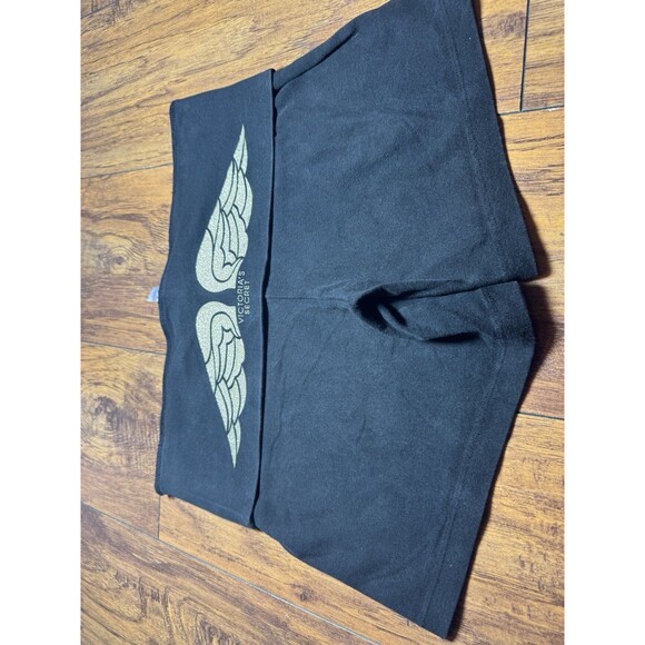 Vintage Victoria’s Secret PINK Gold Wings Fold Over Yoga Shorts – Medium, 2010s - Picture 5 of 11